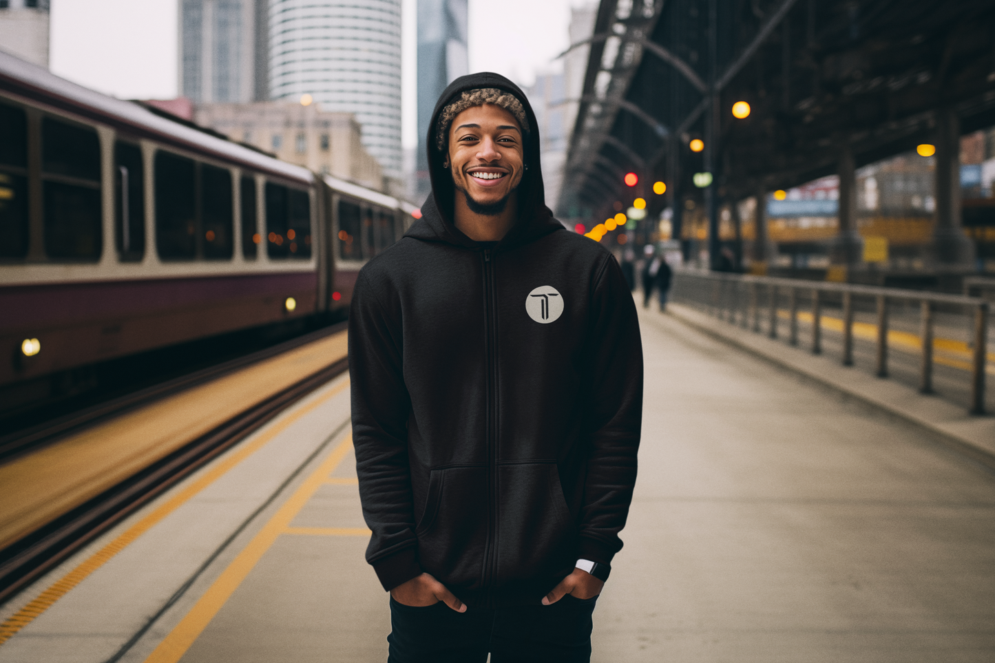 The Emblem Unisex Full Zip Hoodie