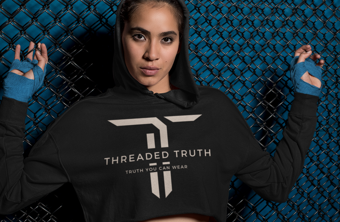 The Emblem Cropped Hoodie